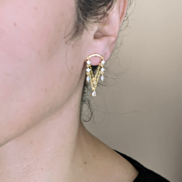 Pretty dangle earrings - Picture 2 of 3